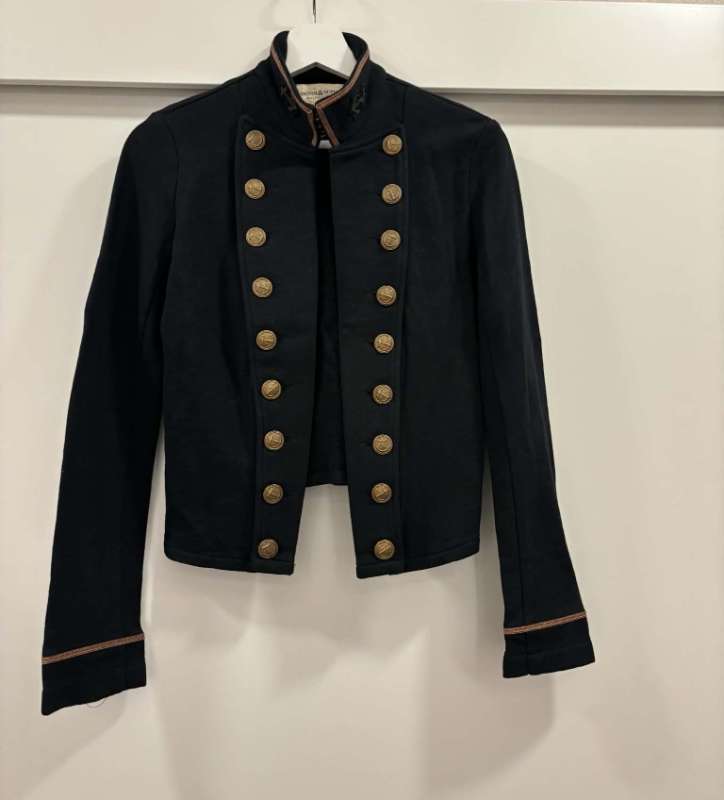 Ralph Lauren svartur jakki m/gylltum tölum