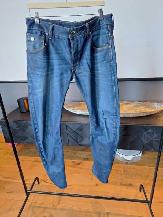 Dökkbláar G-Star Raw Arc gallabuxur