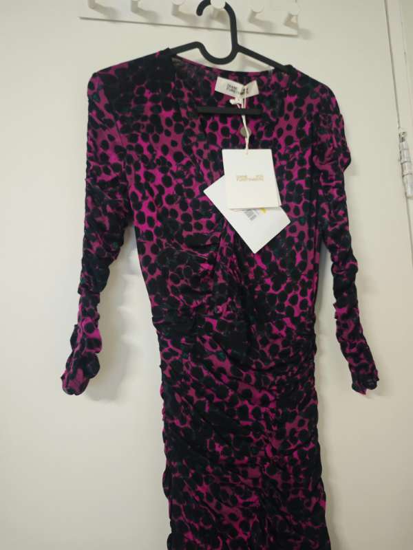 10 DVF pink long dress NEW
