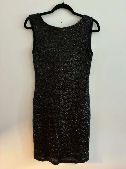 Kjól glimmer svartur