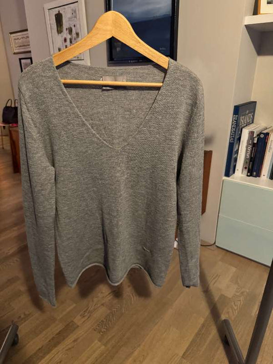 Zadig & Voltaire - grá ullarpeysa með pallíettum