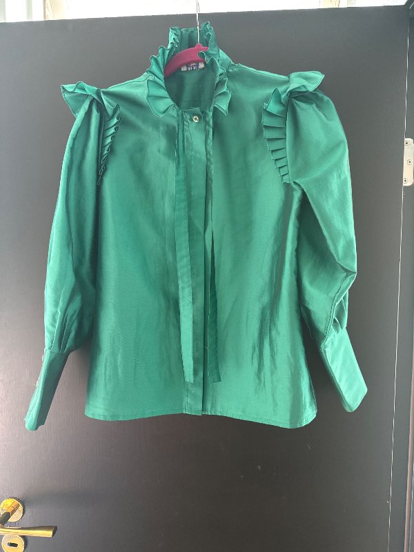 Græn vintage pífu m slaufu