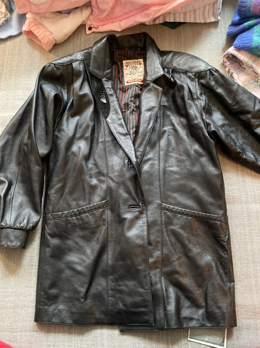 Leather black jacket