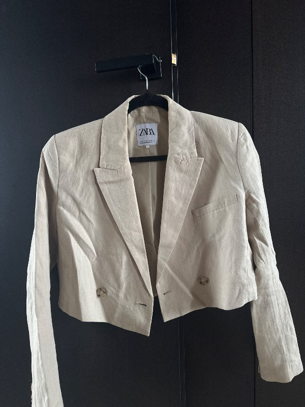 Zara cropped blazer