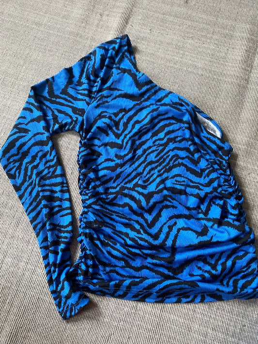 Blue pantera blouse