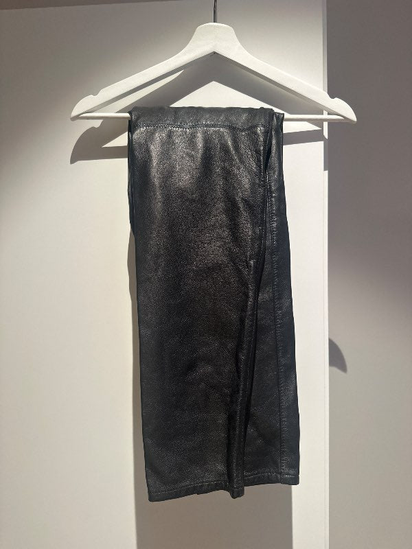 PULZ-pleður buxur svartar
