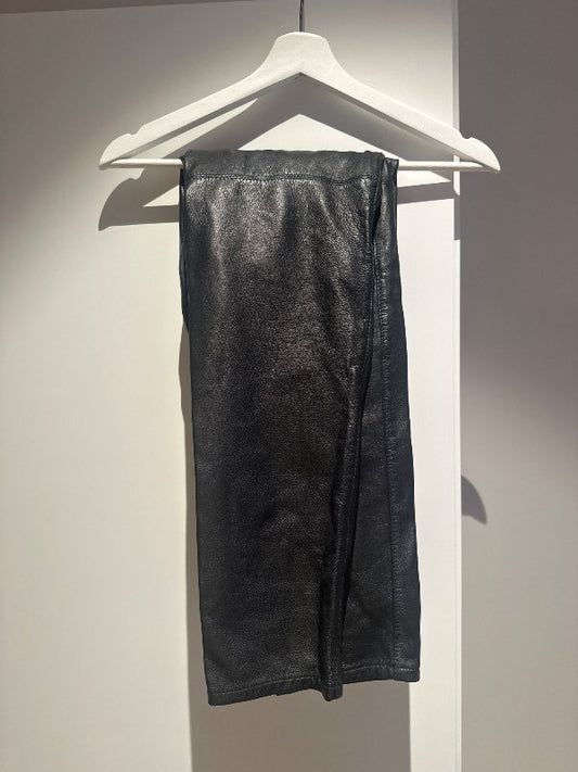 PULZ-pleður buxur svartar