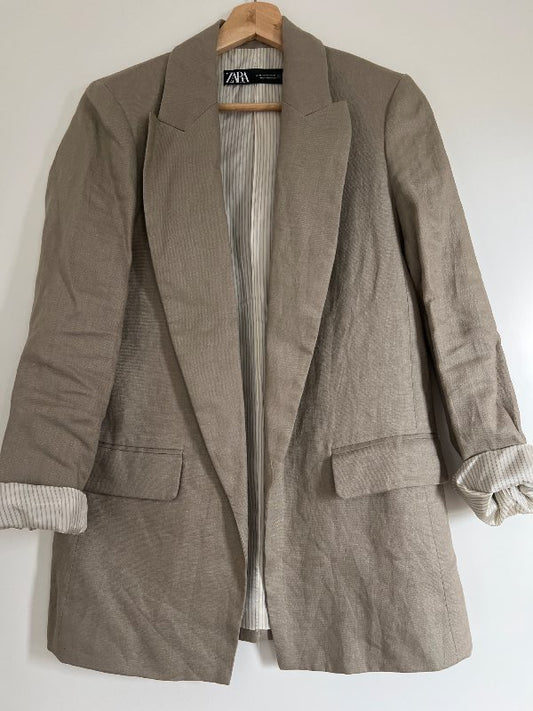 Zara ljós hör blazer