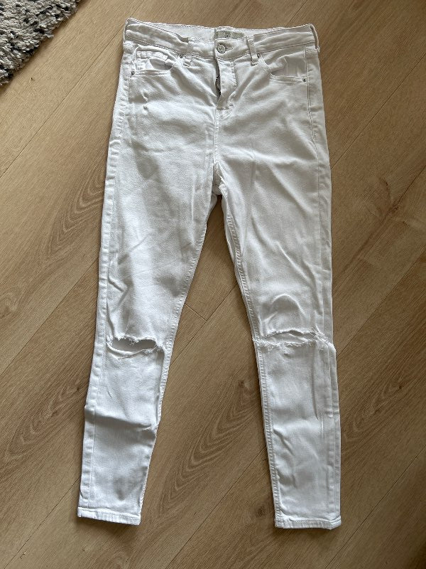 Topshop hvítar gallabuxur