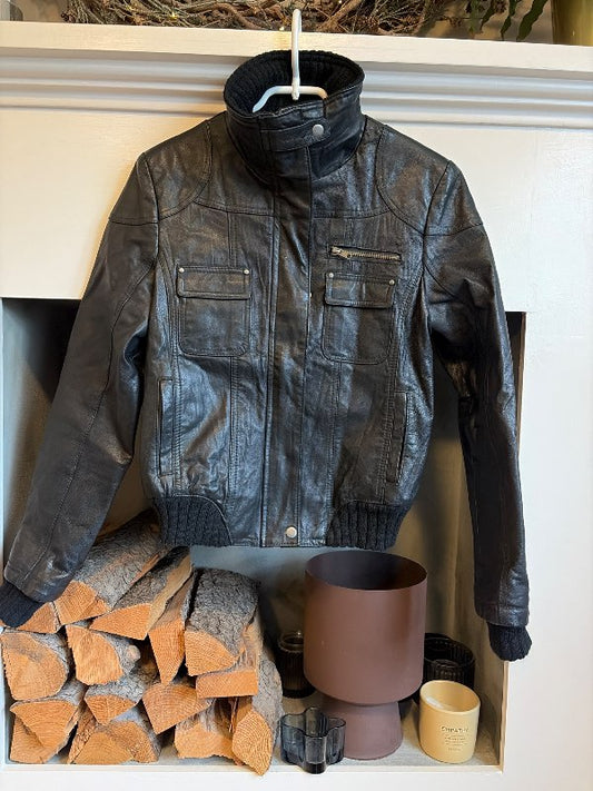 Leðurjakki bomber