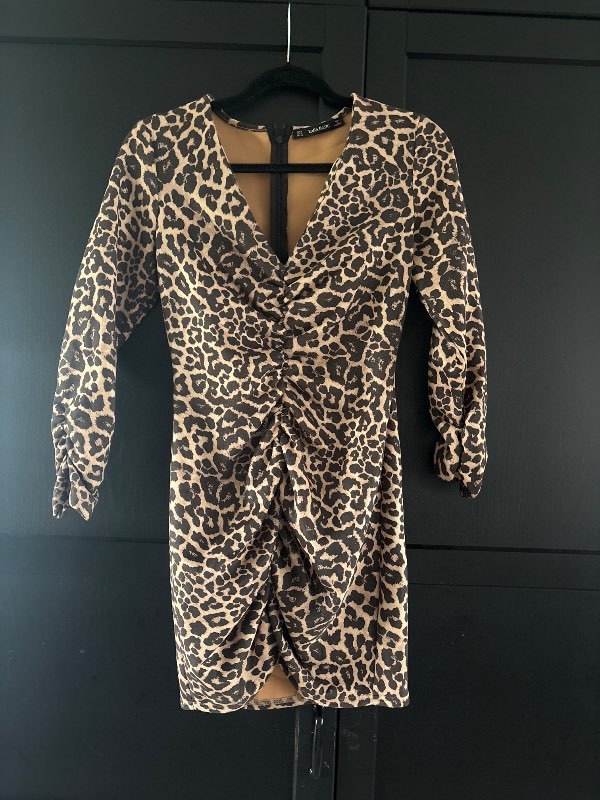 Zara leopard kjóll