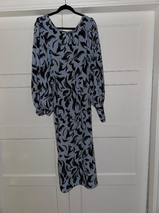 Blár munstraður Topshop kjóll