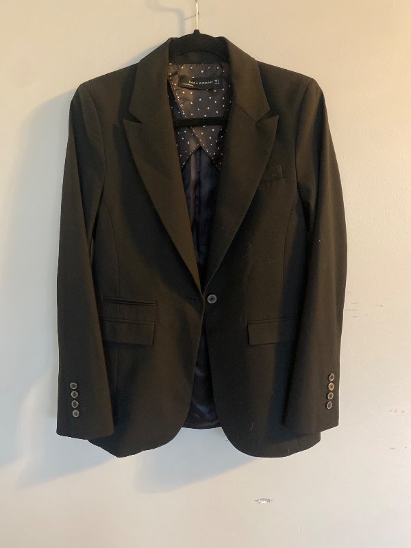 Svartur blazer jakki Zara