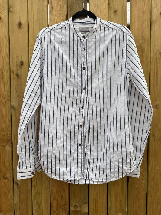 Zara Man slim fit röndótt skyrta