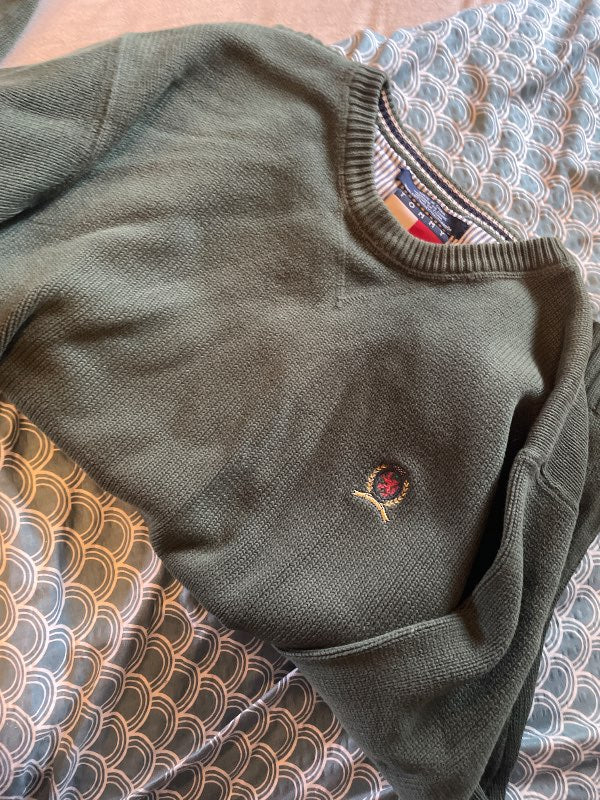 Tommy Hilfiger græn peysa