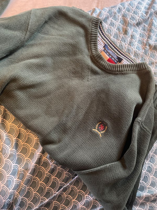 Tommy Hilfiger græn peysa