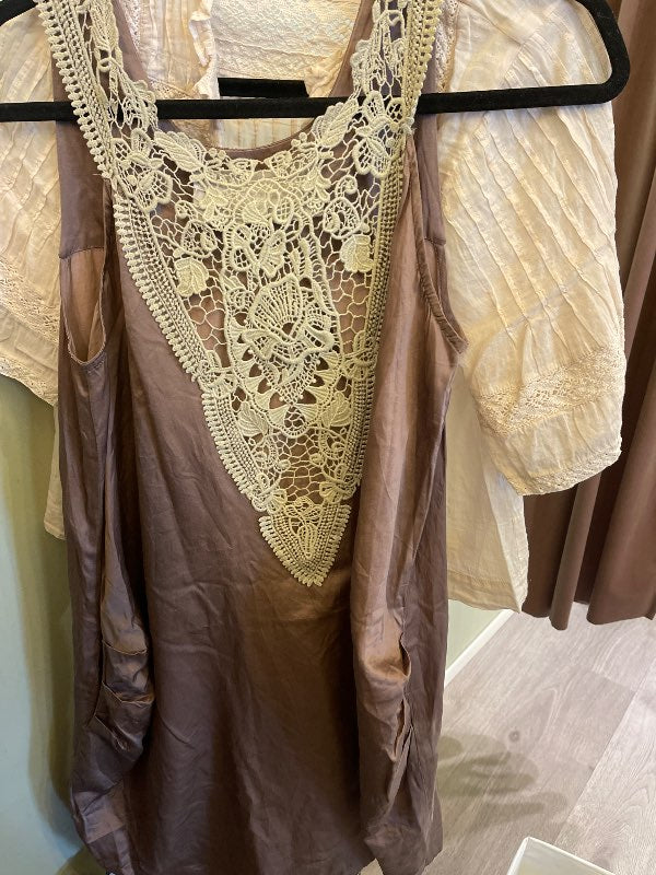 T-silki kjóll Graumann