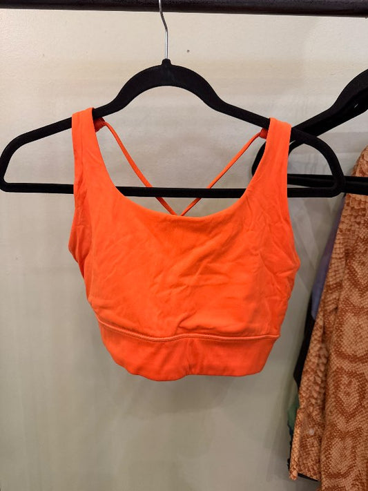 Orange sports top