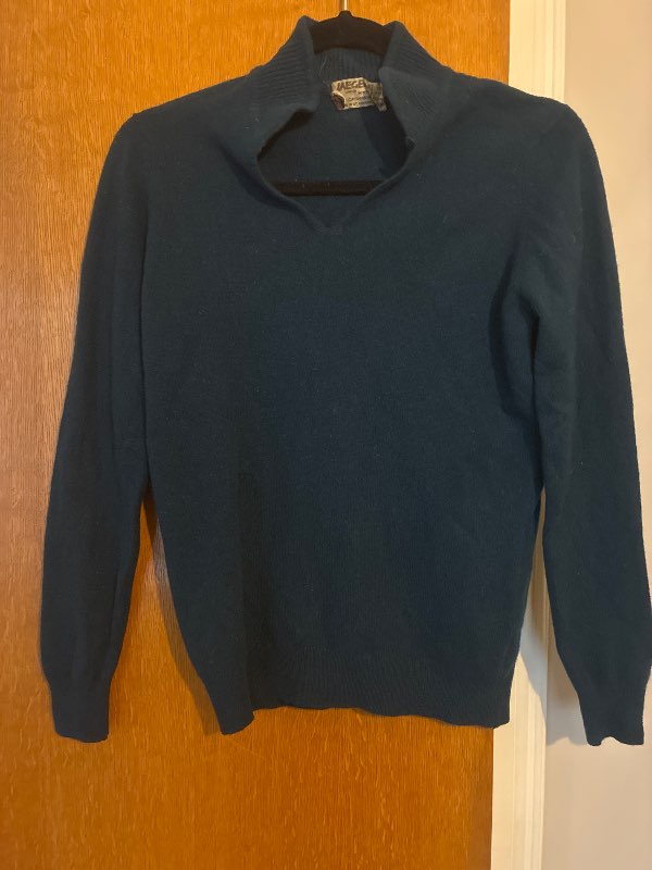 Cashmere peysa - vintage peacock