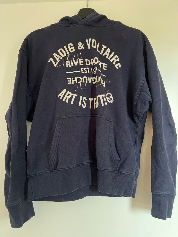 Zadig & Voltaire blá hettupeysa