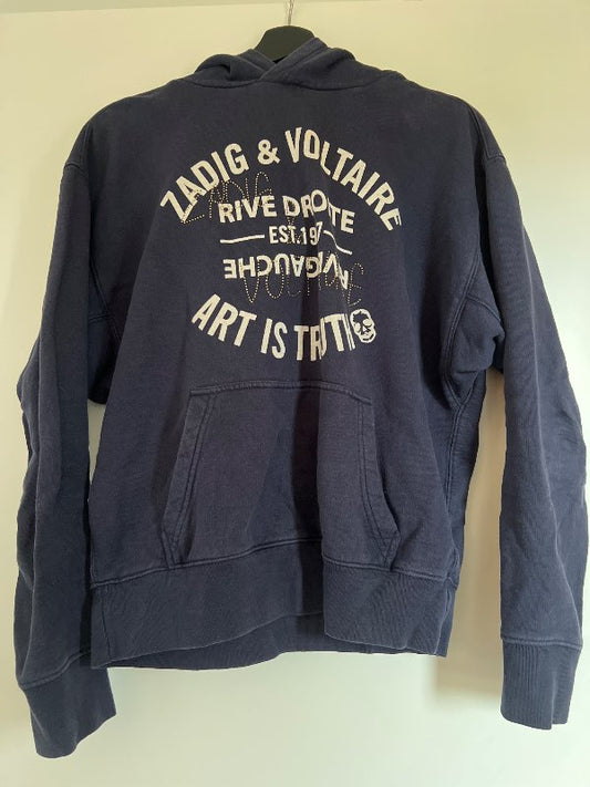 Zadig & Voltaire blá hettupeysa