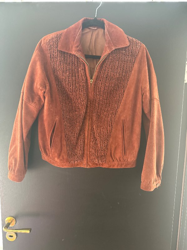 Rússkinsjakki brúnn trylltir vintage
