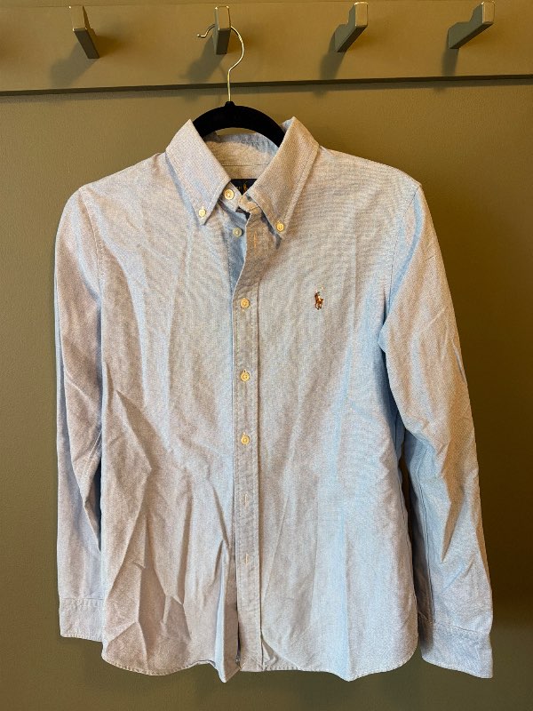 Ralph Lauren blá skyrta M