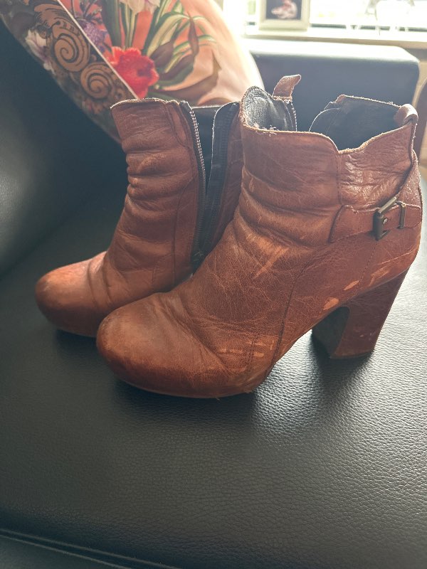 Brúnir ökklaboots