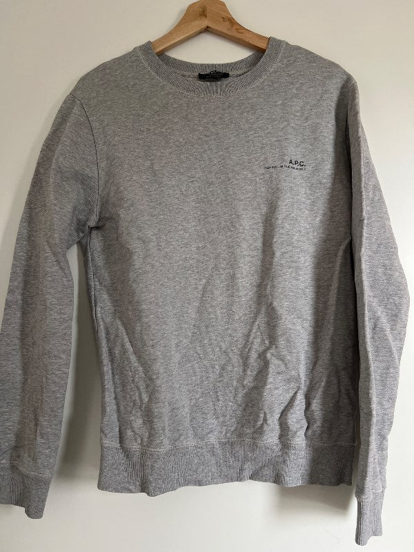 APC grá crewneck peysa