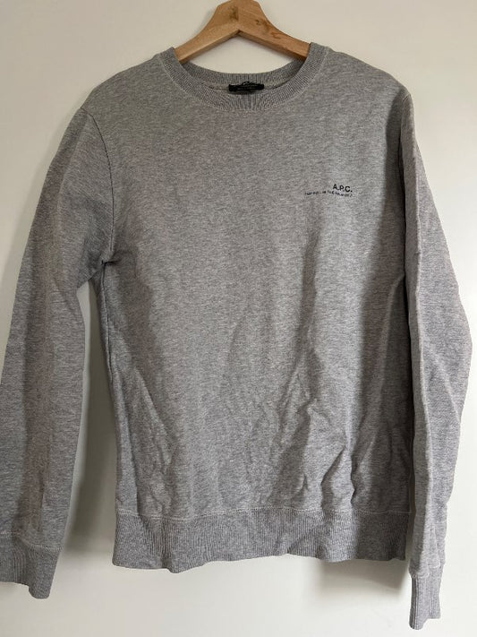 APC grá crewneck peysa