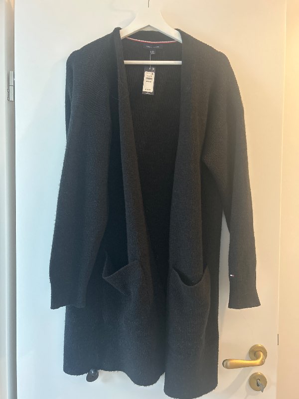 Tommy Hilfiger ullarpeysa síð