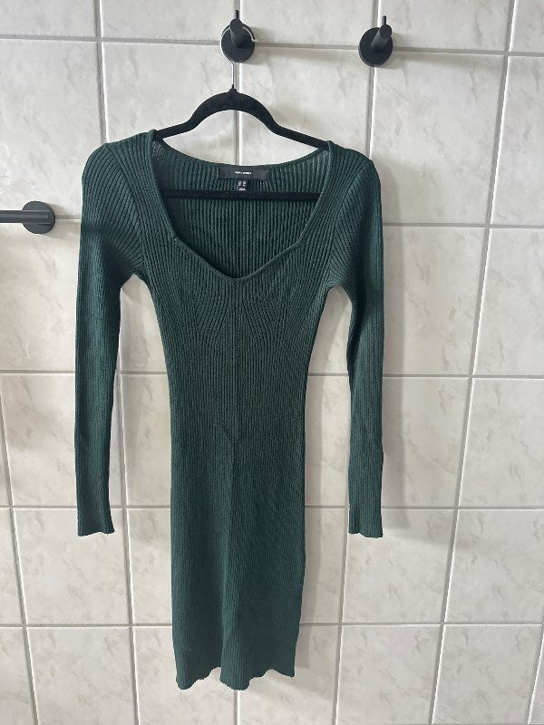 Vero moda grænn prjónakjóll