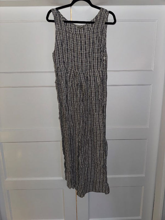 Síður köflóttur kjóll