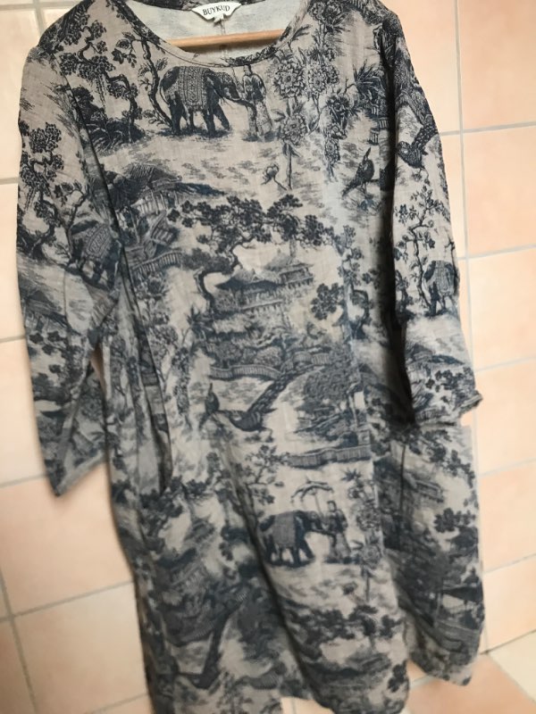 oversized cotton linen dress