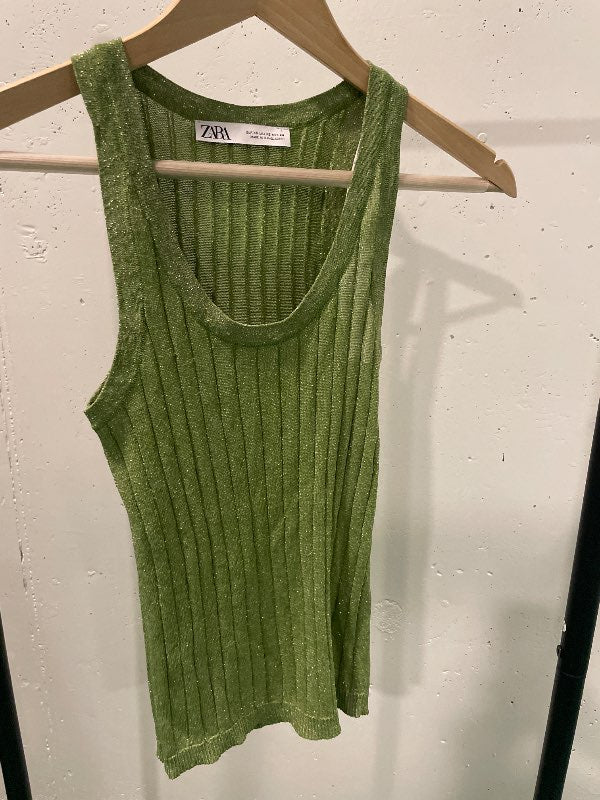 Zara hlýrabolur grænn