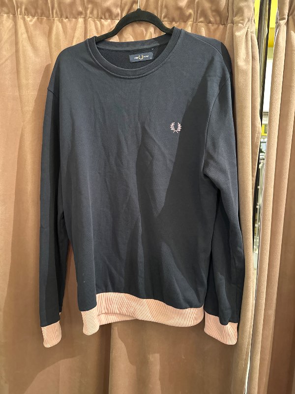 FRED PERRY peysa svört m bleiku