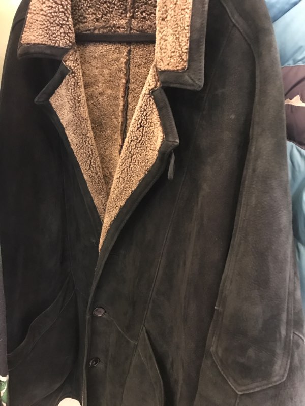 Sheepskin overcoat