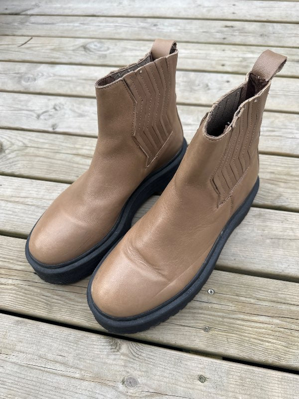 Gestur skór þykkbotna beige