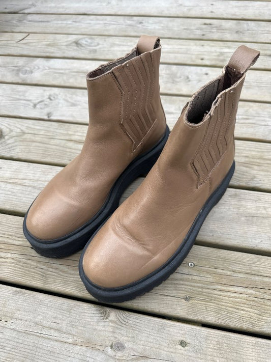 Gestur skór þykkbotna beige