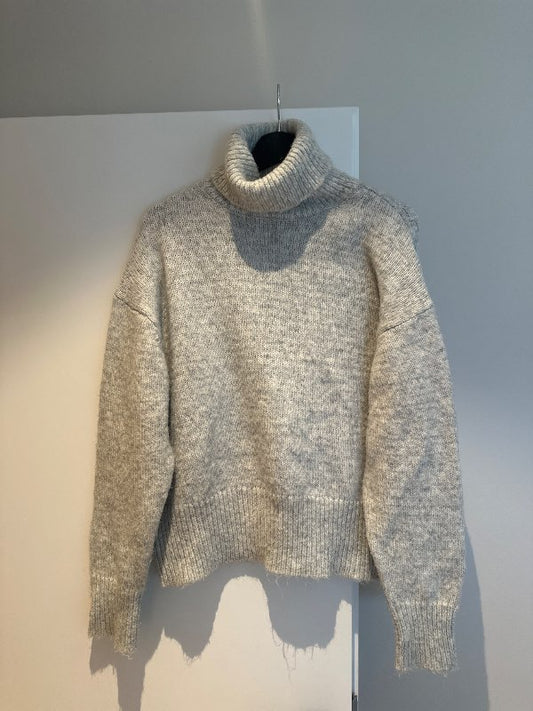 Zara- gráþykkpeysa- S