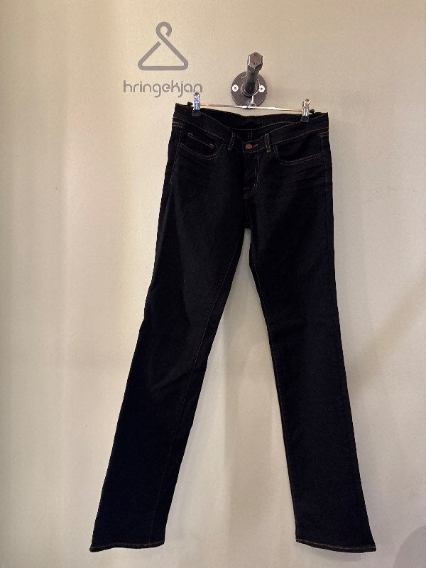 J Brand straight leg gallabuxur - svartar