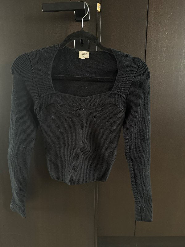 Abercrombie&Fitch svartur langermabolur