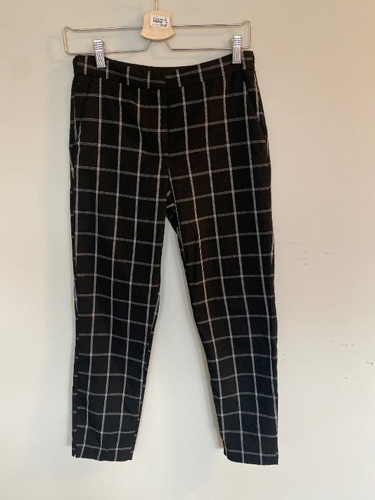 Köflóttar buxur sv/hv Zara