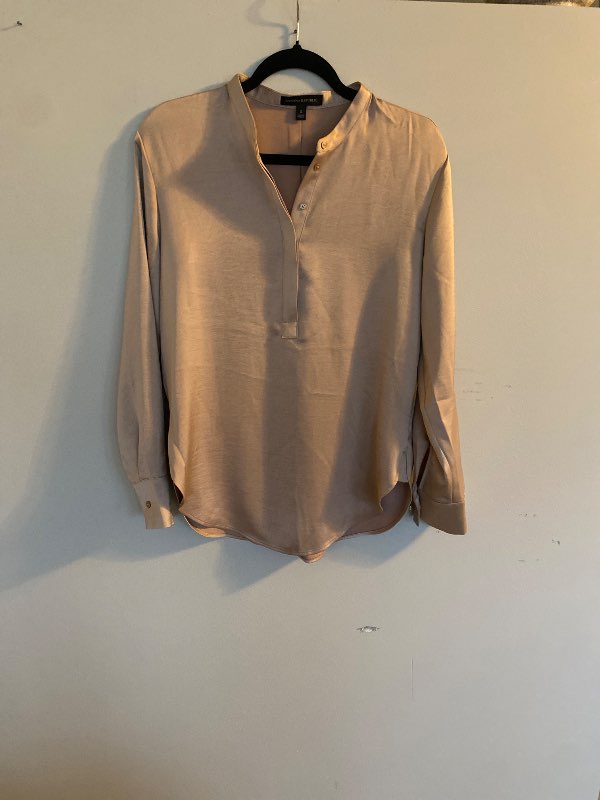 Satínskyrta beige Banana Republic