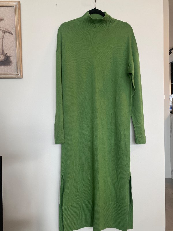 Grænn prjónakjóll