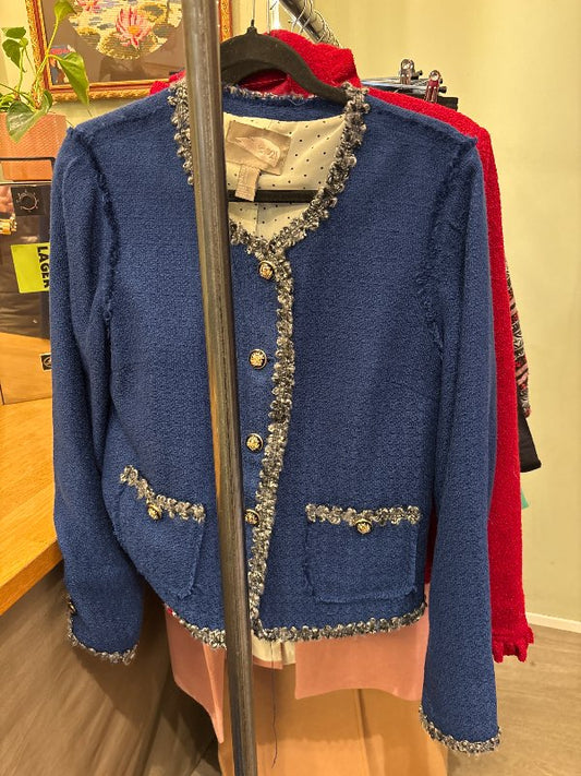 Blár bolero gulltölur