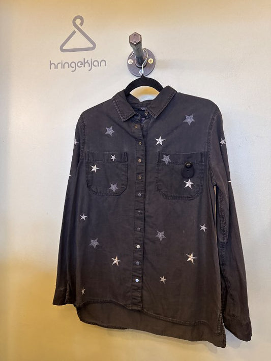 Guess gallaskyrta svört m. stjörnum