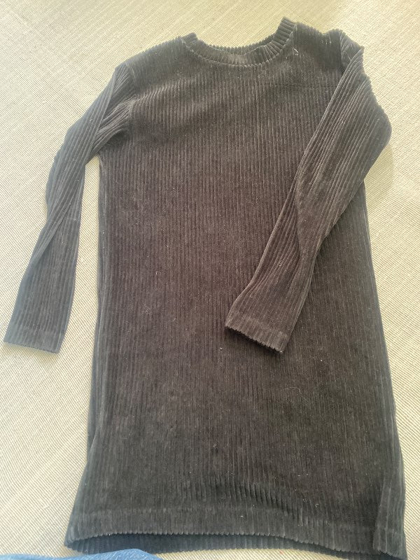 Black curdroy dress