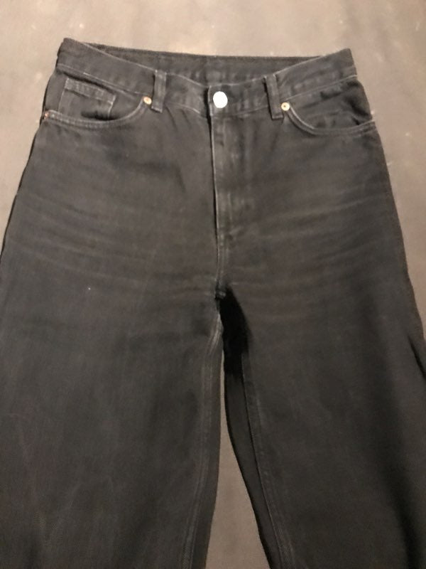 high rise wide leg jeans