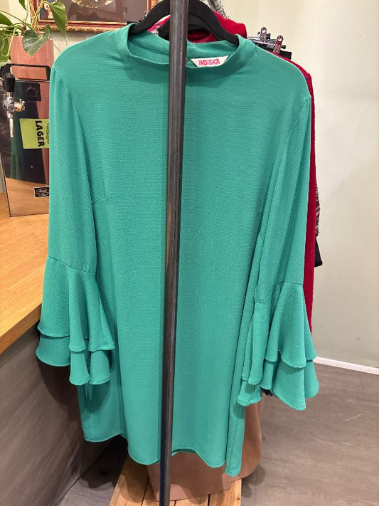 Indiska kjóll grænn